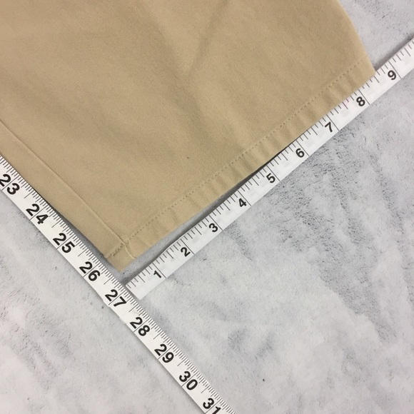 Talbots Petites Pants Womens 12 Beige Stretch Dress Pants High Waisted - Picture 12 of 13